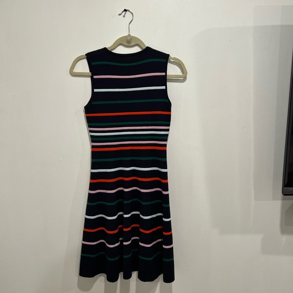 Vince Camuto Horizontal Stripe Sleeveless A-Line Dress - Picture 4 of 6